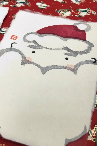 クリスマス 手漉きポストカード