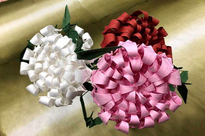 折り紙セット“鶴の菊”