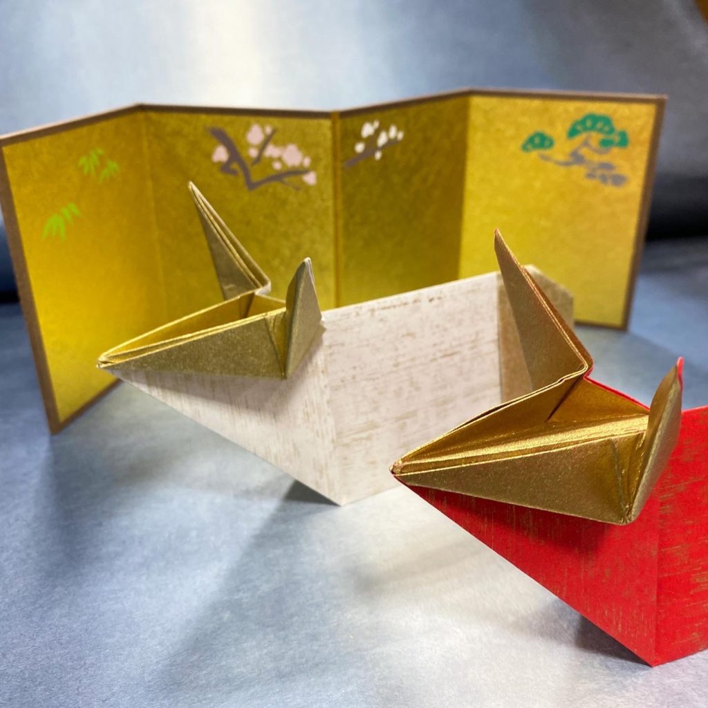 干支折り紙セット 迎春紅白 丑 小林文具店